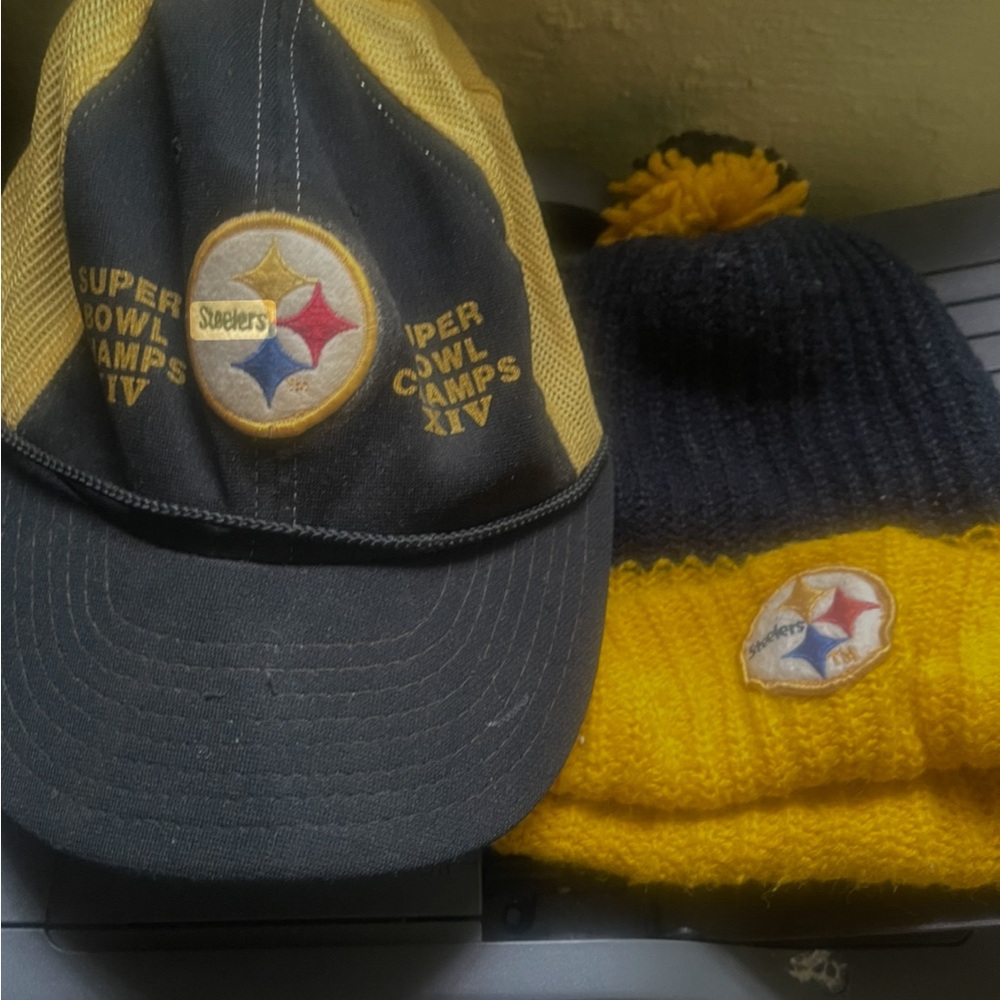 Vintage Pittsburgh Steelers hats